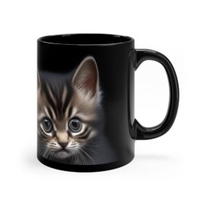 Feline Elegance Kitten Coffee Mug