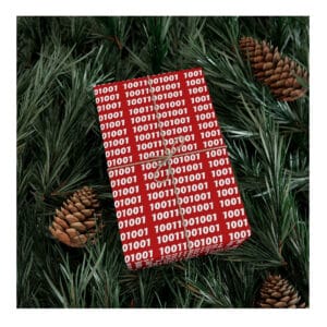 Binary Cheer Christmas Wrapping Paper - a perfect blend of technology and holiday spirit!